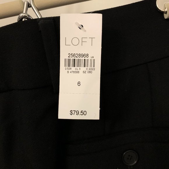 Loft Black 'Trouser' Pant size 6, NWT! MOVING SALE!! - Picture 3 of 4